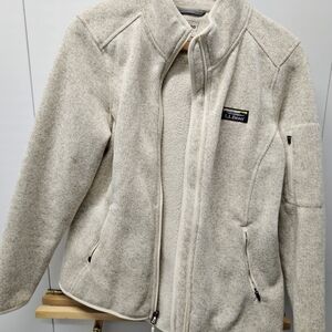 L.L. Bean Off-White Fleece Jacket